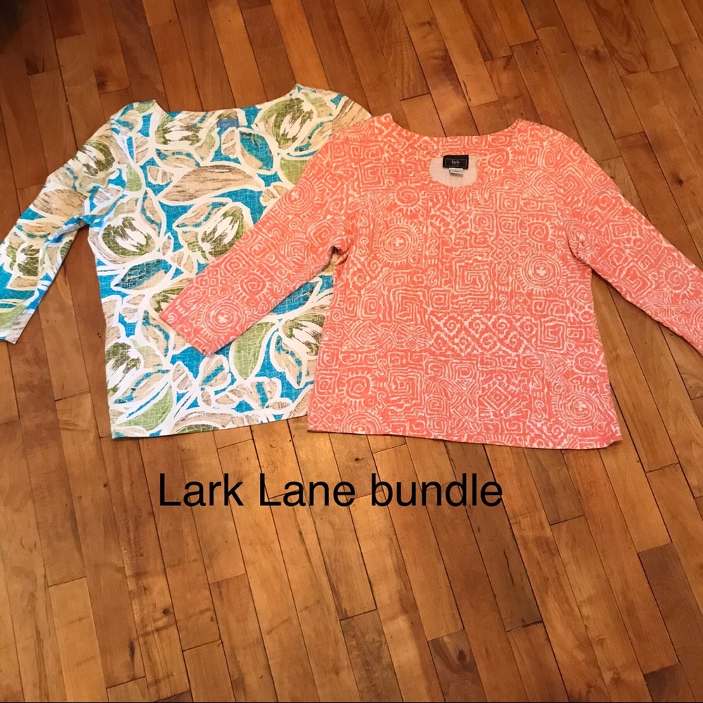 Lark Lane 3/4 sleeve tunic top bundle.